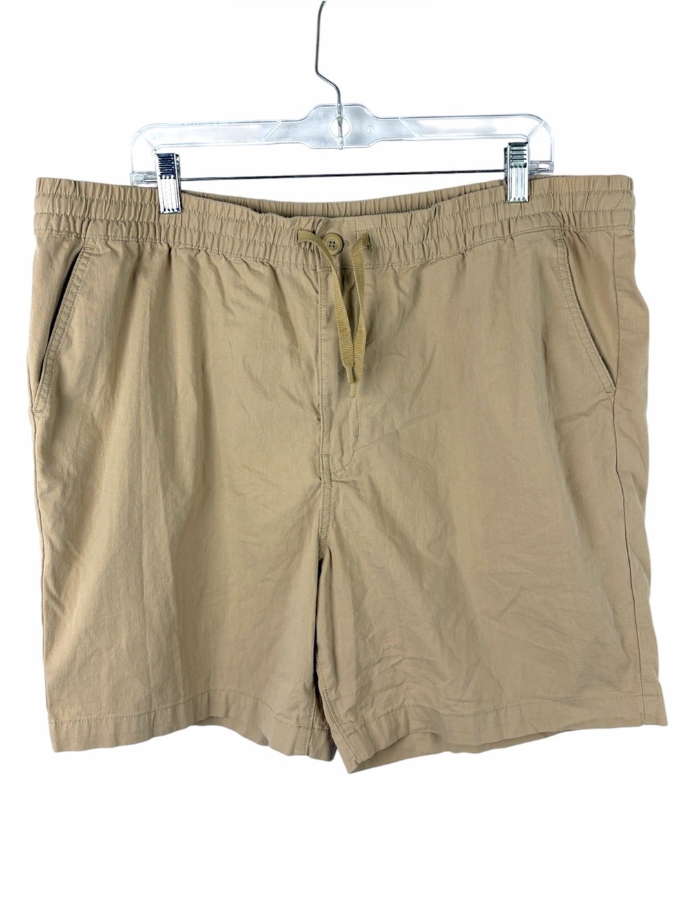 Patagonia Nomader Volley Shorts Oar Tan Khaki XL Organic Cotton Stretch 57175